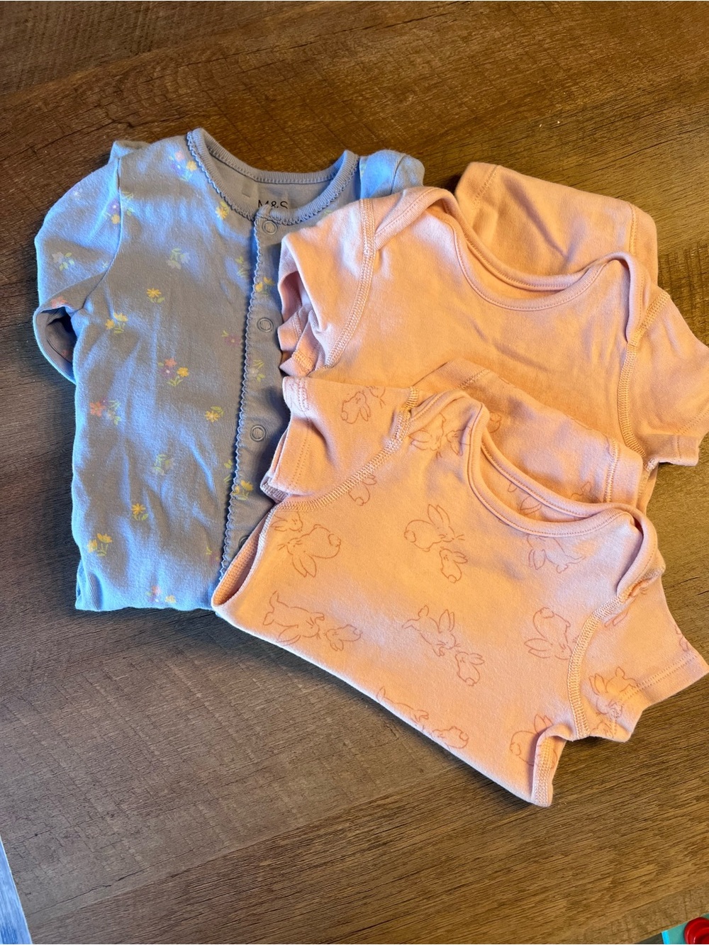 6-9M Baby Girls Market & Spruce onesies
